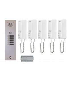 KIT AUDIO 1R 5BP 2 VOICE PROGRAMMÉ URMET KA83/105