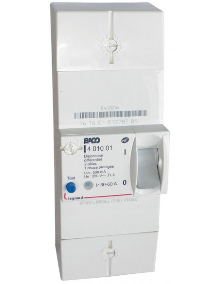 DISJONCTEUR BIPO 60A INSTANTANE  MICHAUD N461