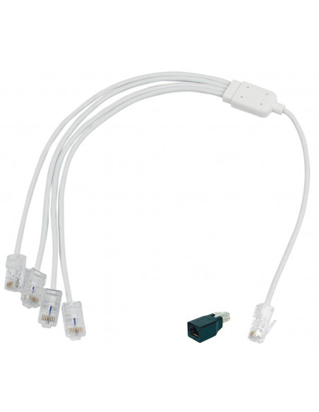 CORDON QUADRUPLE TELEPHONE/RJ45  MICHAUD Q293
