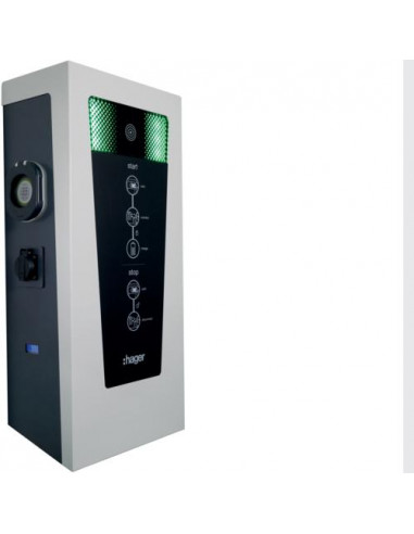 Witty borne de charge IP54 11-22kW 2xM3T2S M2TE RFID IP pour 2 VE HAGER XEV601C