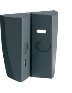 Accessoire d angle anthracite pour détecteur infrarouge standard mural 140°-200° HAGER 52116