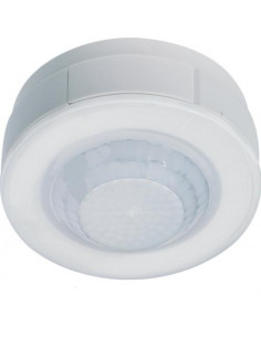 Détecteur de mouvement infrarouge plafond en saillie 360° blanc HAGER 52370