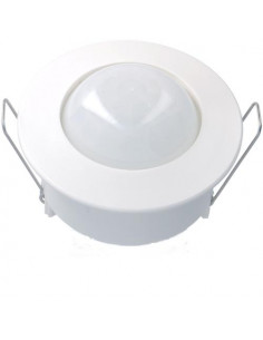 Détecteur de mouvement infrarouge plafond semi-encastré 360° blanc HAGER 52371