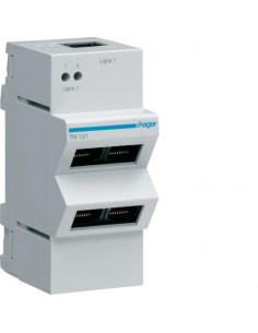 Répartiteur téléphone analogique/RNIS 4 sorties RJ45 HAGER TN131