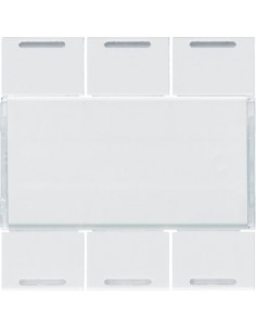 Enjoliveur 6 boutons poussoirs KNX gallery LED pure HAGER WXE316B