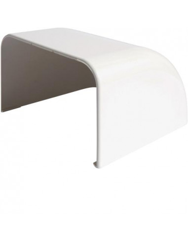 Embout p CLM75125 p 75mm h 125mm IK08-IK10 PVC rigide RAL 9010 blanc paloma HAGER CLM751256