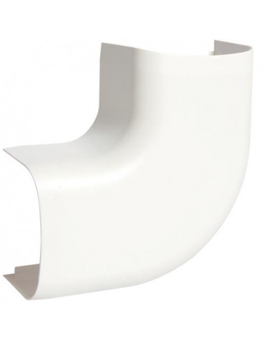 Angle plat p CLM50065 p 50mm h 65mm IK08-IK10 PVC rigide RAL 9010 blanc paloma HAGER CLM500655