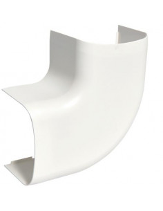 Angle plat p CLM65090 p 65mm h 90mm IK08-IK10 PVC rigide RAL 9010 blanc paloma HAGER CLM650905