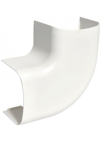 Angle plat p CLM65090 p 65mm h 90mm IK08-IK10 PVC rigide RAL 9010 blanc paloma HAGER CLM650905