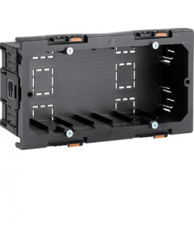 Boîte double BKIS pour appareillage entraxe 60 montage frontal HAGER G2860