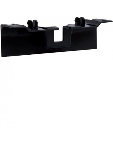 Pièce recouvrement support d'appareillage pour plinthe SL15100 noir HAGER SL15100AF9011