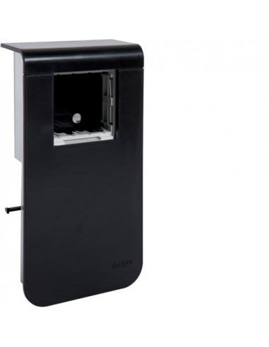Support d'appareillage 45x45 pour plinthe SL15100 noir HAGER SL151009709011