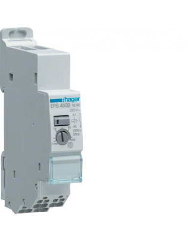Télérupteur électronique minuterie 1F 230V SanVis HAGER EPS450B