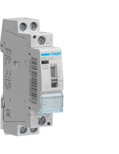 Relais de commande 16A 1F+1O Bobine 24V HAGER ERD218
