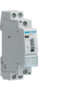 Contacteur Silencieux à commande manuelle 25A. 2F. 230V HAGER ERC225S