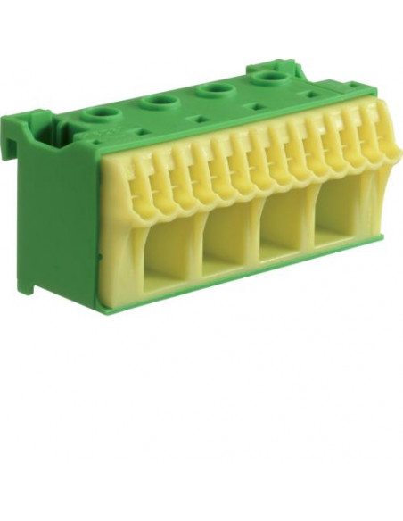 Bornier terre sans vis 14x4mm2 + 4x25mm2 HAGER KN18E