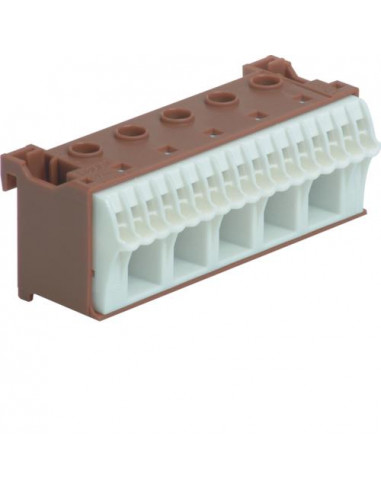 Bornier phase sanvis 17x4mm2 + 5x25mm2 HAGER KN22P