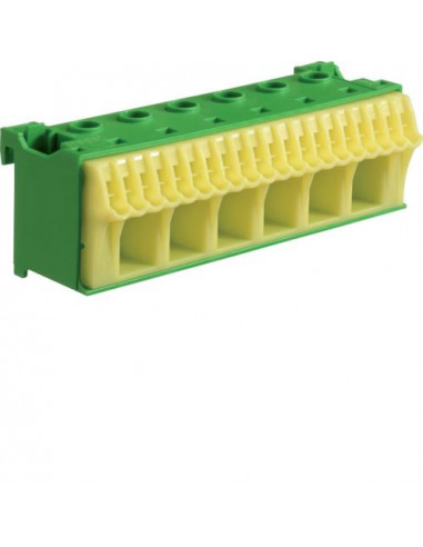 Bornier terre sanvis 20x4mm2 + 6x25mm2 HAGER KN26E