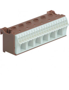 Bornier phase sanvis 20x4mm2 + 6x25mm2 HAGER KN26P