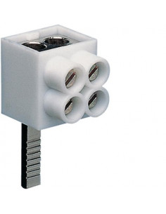 Borne de raccordement 1 Pôle languette 2 câbles 16mm² HAGER KF82A