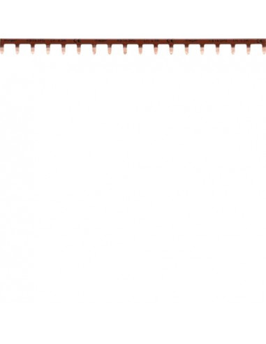 Barre de pontage 1P 63A languette 10mm² marron 18M HAGER KB163PG