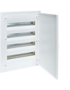 Coffret encastré 4 rangées 72 Modules porte opaque HAGER VF418PR