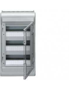 Coffret étanche vector IP55 3 rangées 36 modules h 552mm l 310mm HAGER VE312F 2