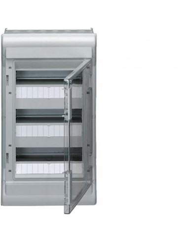 Coffret étanche vector IP55 3 rangées 36 modules h 552mm l 310mm HAGER VE312F