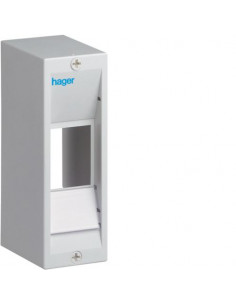 Coffret cache-borne. 2 modules HAGER GD102A