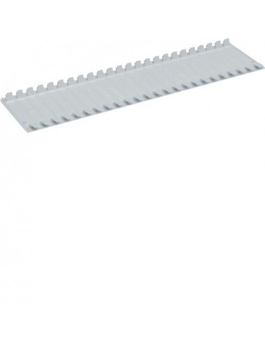 Obturateur en bande pour coffrets vector IP55 12 modules RAL 7035 gris clair HAGER VZ415