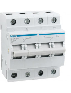 Inverseur 2 pôles 63A I-0-II HAGER SF263