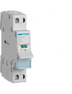 Interrupteur modulaire 1 pôle 25A HAGER SBN125