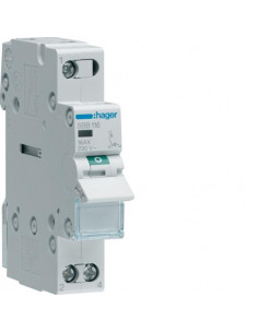 Interrupteur modulaire 1 pôle 16A à voyant HAGER SBB116