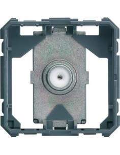 Prise TV gallery type F 2 modules HAGER WXF258