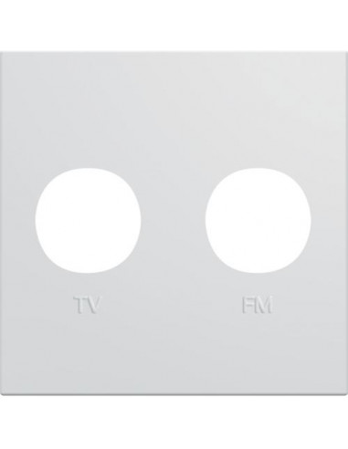 Enjoliveur prise TV+FM gallery 2 modules pure HAGER WXD253B