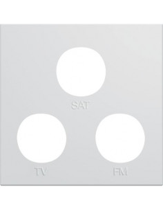 Enjoliveur prise TV+FM+SAT gallery 2 modules pure HAGER WXD256B