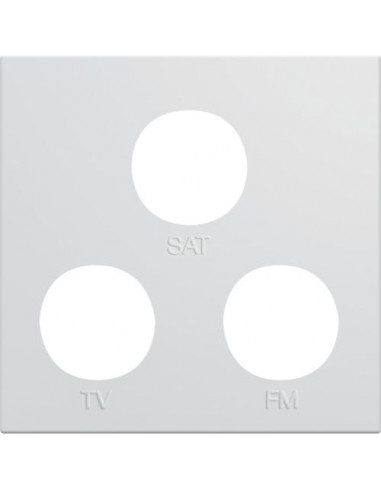 Enjoliveur prise TV+FM+SAT gallery 2 modules pure HAGER WXD256B