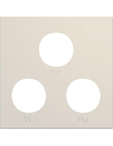 Enjoliveur prise TV+FM+SAT gallery 2 modules dune HAGER WXD256D