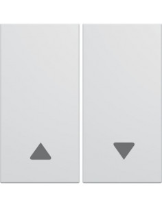 Enjoliveur interrupteur volet roulant gallery pure HAGER WXD300B