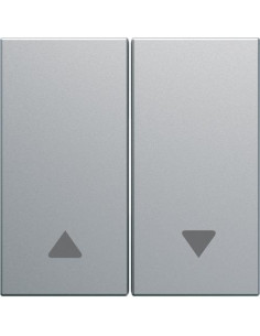 Enjoliveur interrupteur volet roulant gallery titane HAGER WXD300T