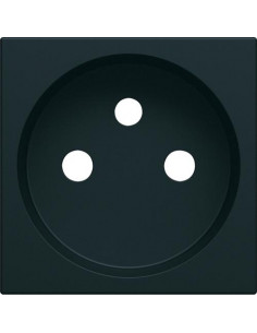 Enjoliveur prise de courant 2 pôles + terre gallery night HAGER WXD100N