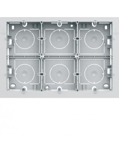 Boite saillie gallery 16 modules pure HAGER WXA686B
