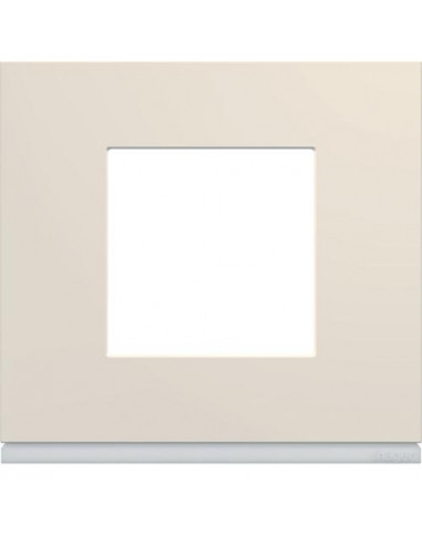Plaque gallery plastique peint 1 poste dune HAGER WXP0302