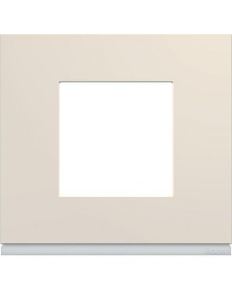 Plaque gallery plastique peint 1 poste dune HAGER WXP0302