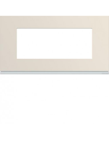 Plaque gallery plastique peint 5 modules entraxe 71mm dune HAGER WXP0305