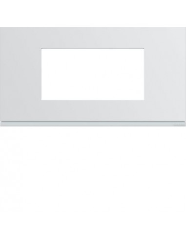 Plaque gallery plastique injecté 4 modules entraxe 71mm pure HAGER WXP0004
