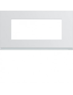 Plaque gallery plastique injecté 5 modules entraxe 71mm pure HAGER WXP0005
