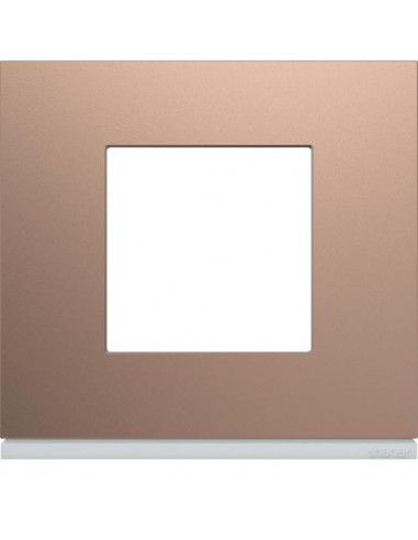 Plaque gallery plastique peint rosé HAGER WXP0502