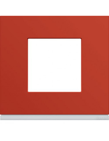 Plaque gallery plastique peint 1 poste eglantine HAGER WXP0602
