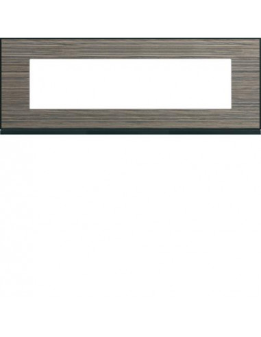Plaque gallery 8 modules entraxe 71mm pecan HAGER WXP2408